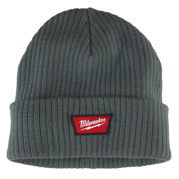 MILWAUKEE Rib-Knit Cuffed Beanie Grey M750G