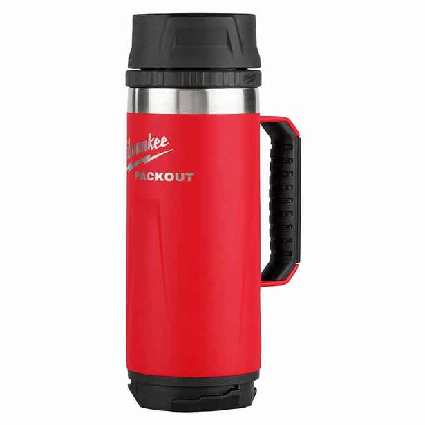 MILWAUKEE PACKOUT™ 532ml (18oz) Sip Lid Mug - Red 48228394R