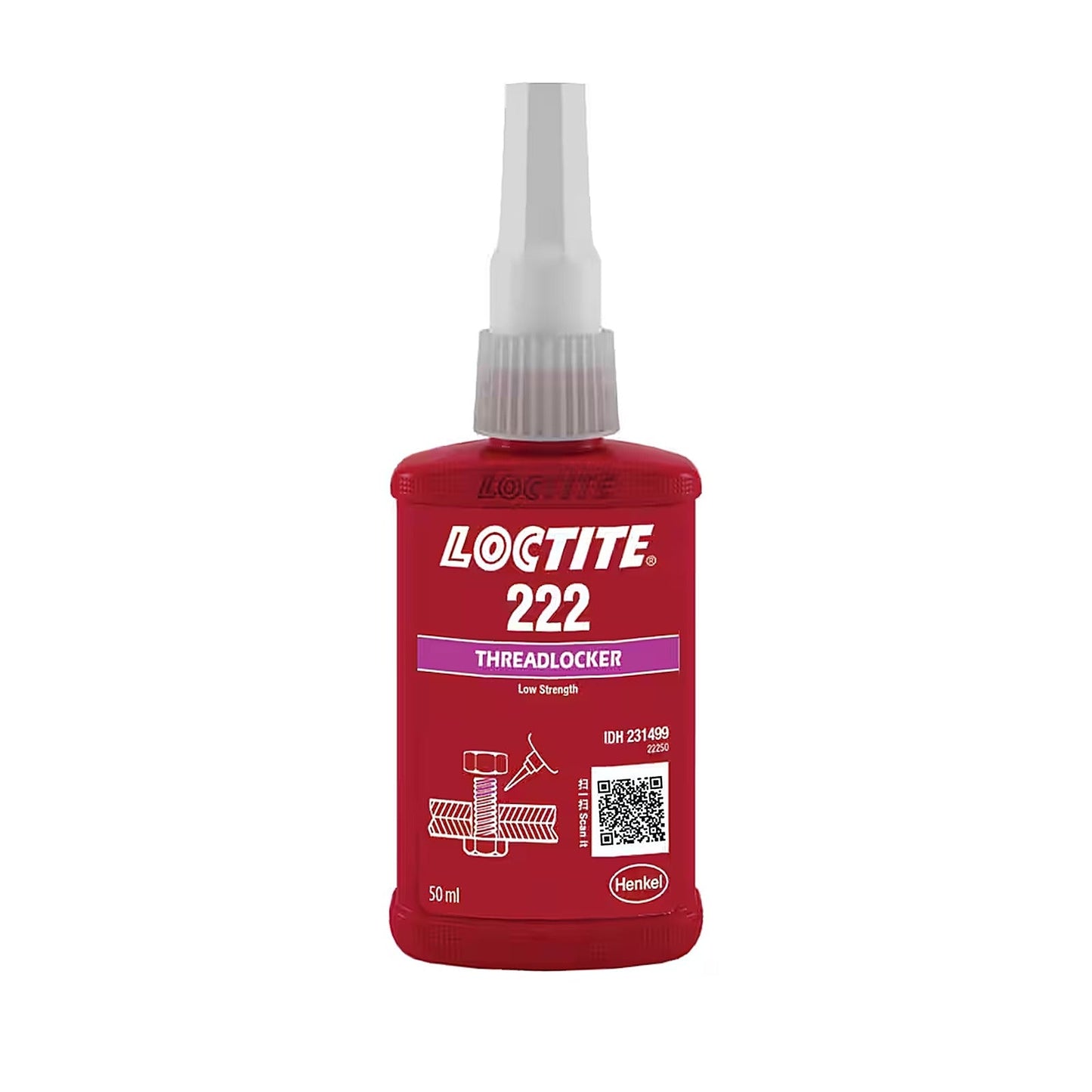Loctite 222 Threadlocker Low Strength 50ml 228581