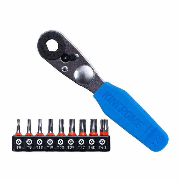 KINCROME Mini Ratchet Tamperproof Torx Bit Set - 10 Piece K5033