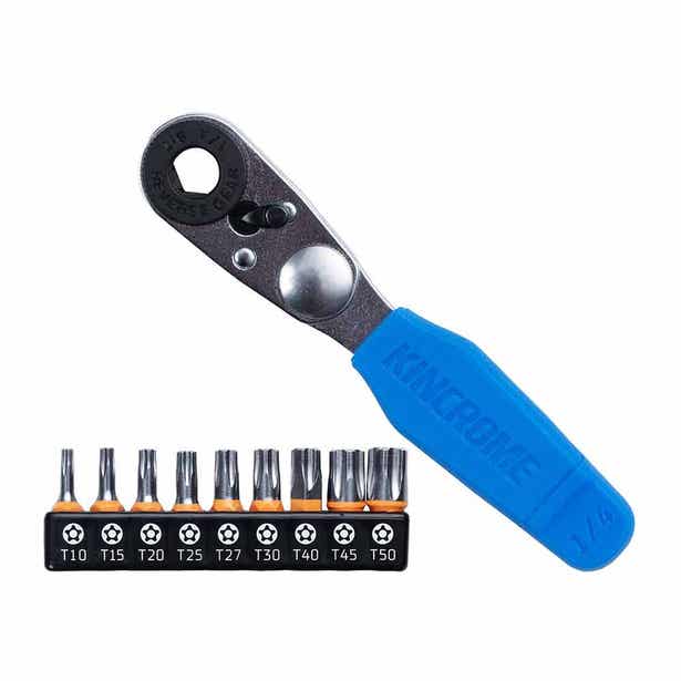 KINCROME Mini Ratchet 5 Point Tamperproof Torx Bit Set - 10 Piece K5034