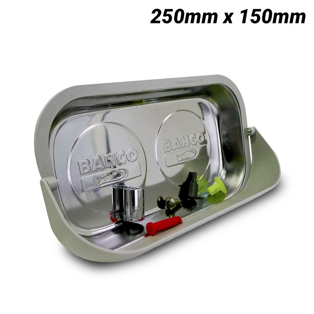 Bahco BMR240 250mm x 150mm Rectangular Magnetic Storage Tray with PVC Extension