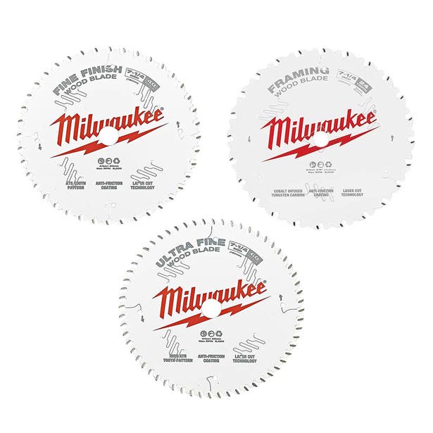 MILWAUKEE 184x20mm 24/40/60T TCT Wood Framing Circular Saw Blade 48400793