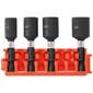 BOSCH 1/4-7/16"x50mm Magnetic Impact Tough Nutsetter Bit Set - 4 Piece 2610069841