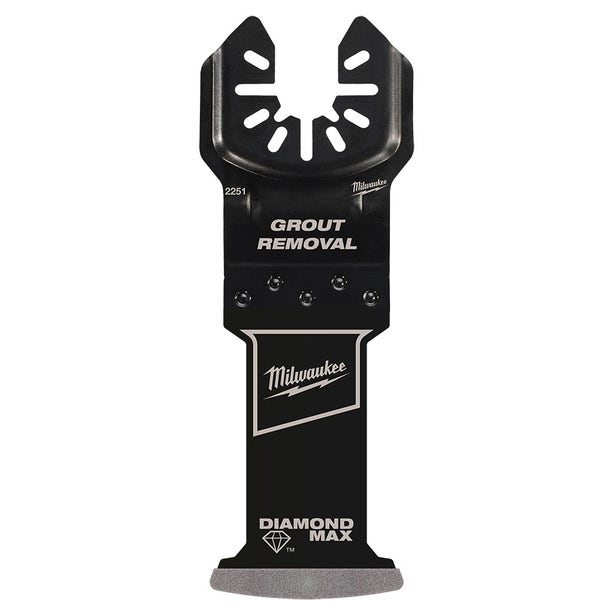MILWAUKEE OPEN-LOK DIAMOND MAX 35mm (1-3/8") Plunge Cut Grout Removal Blade - 1 Pack 49252251