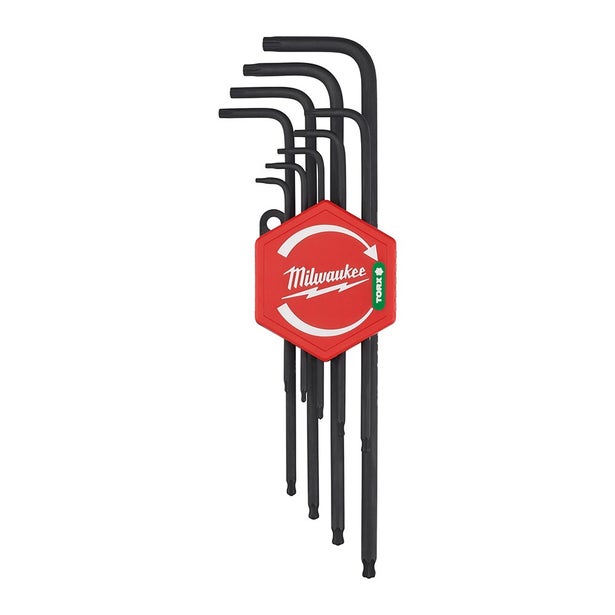 MILWAUKEE Torx L-Style with Ball End Torx Key Set - 9 Piece 4932492693