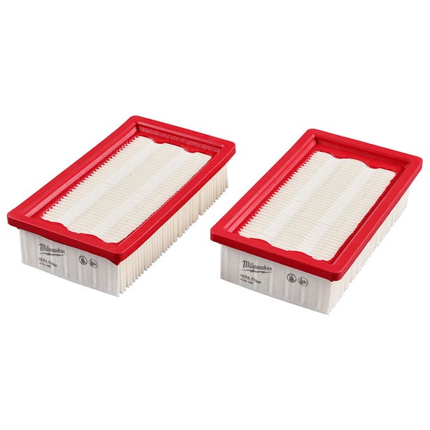 MILWAUKEE HEPA Filter for M18ONEF2POVC34M0 - 2 Pack 49901968