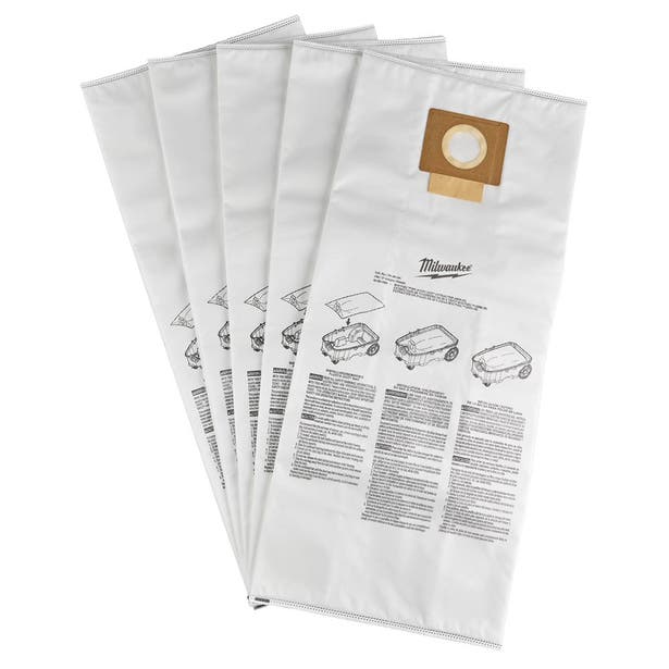 MILWAUKEE Fleece Dust Bags Suits M18ONEF2POVC34M0 - 5 Pack 49901969