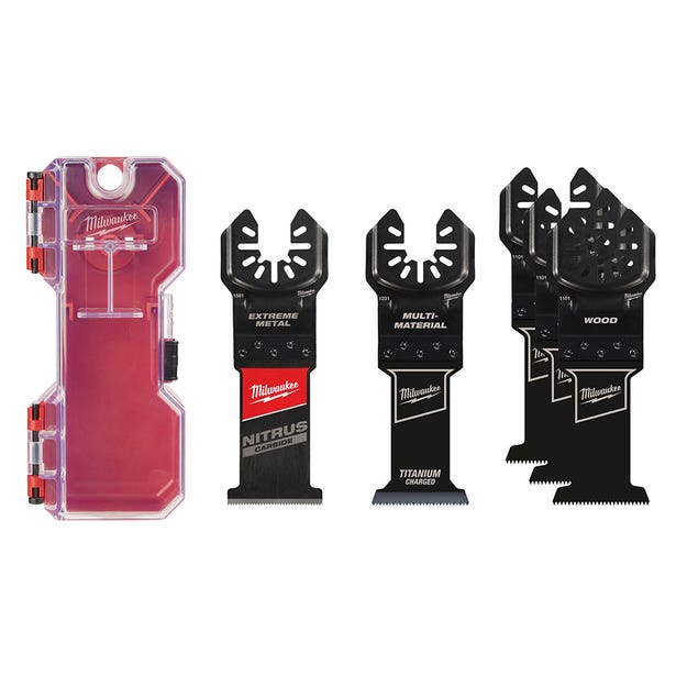 MILWAUKEE 5 Piece Multitool Wood Blade Set with Nitrus Carbide Blade 49109155