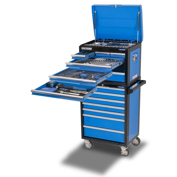 KINCROME 233 Piece EVOLUTION 26" 14 Drawer Chest & Trolley Tool Kit K1914TT