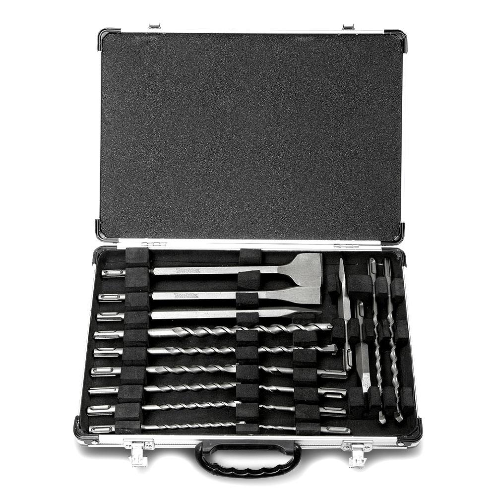 Makita D-42444 17pce Assorted SDS Plus Dill Bit and Chisel Set