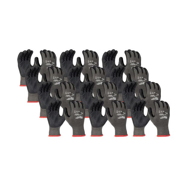 MILWAUKEE Cut 5(E) Nitrile Dipped Gloves 12 Pack - L 48738652A