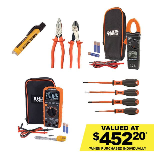 KLEIN Sparky Starter Bundle Include Instruments, Pliers & Screwdrivers A-SPRKYBNDLE-TT