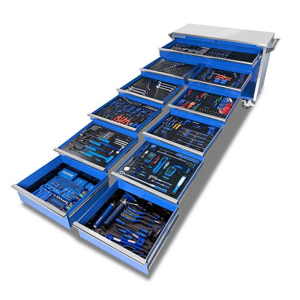 KINCROME 1052 Piece 59' 11 Draw Tool Armour Trolley Tool Kit K1791