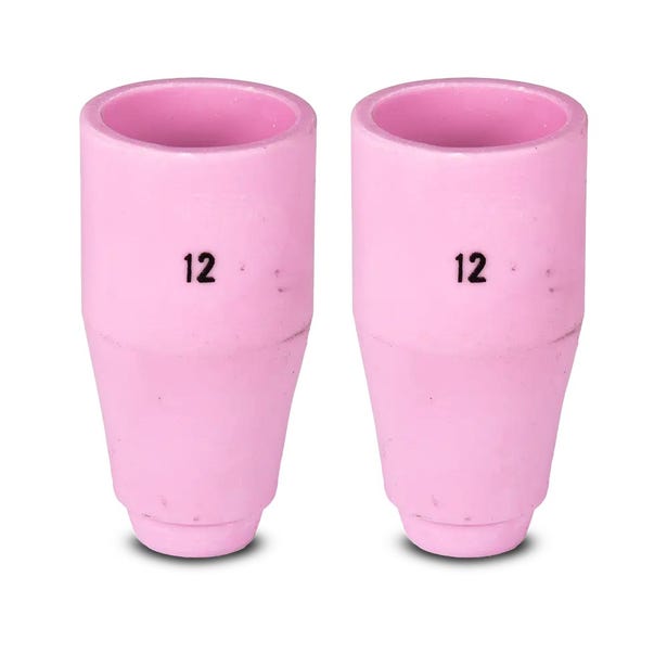 UNIMIG TIG Ceramic Cup Size 12 Suit 17/18/26 - 2 Pack P10N44