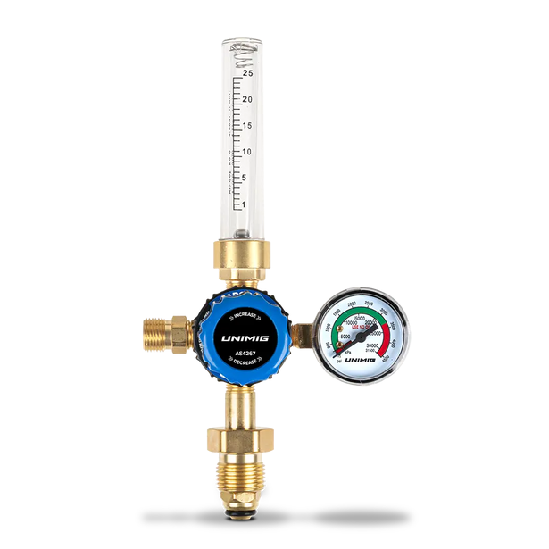 UNIMIG Argon Vertical Inlet Dual Stage Welding Flowmeter U11378