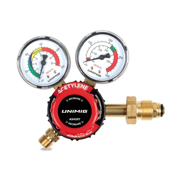 UNIMIG ACET Side Inlet Welding Gas Regulator U11374