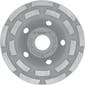 BOSCH Pro 125 x 22.23mm Double Row Speed Concrete Diamond Grinding Cup 2608601762