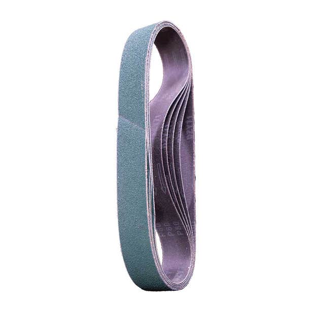 MAKITA 5 Piece 80G 40 x 760mm Zirconia G/Purp Sanding Belt D-80949