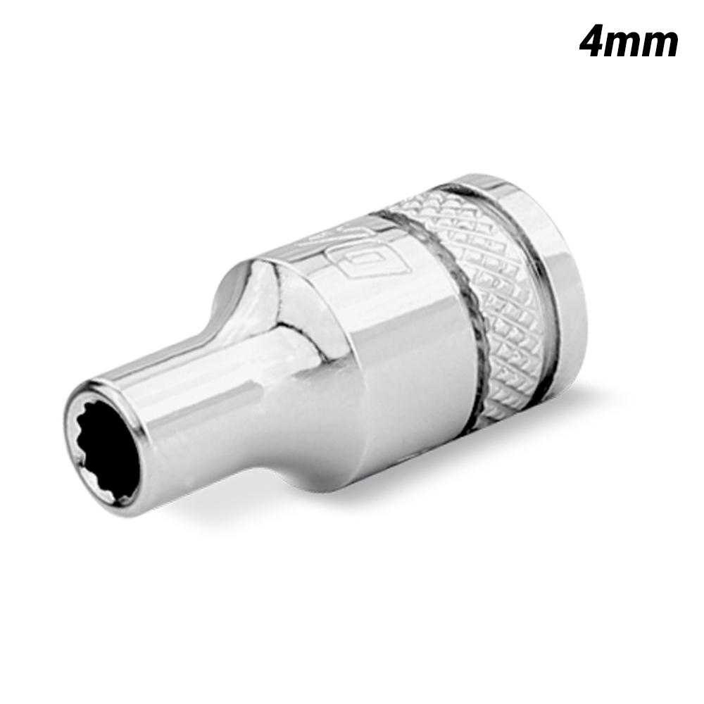 Daytona D144SS 1/4" Drive 12 Point 4mm Metric Socket