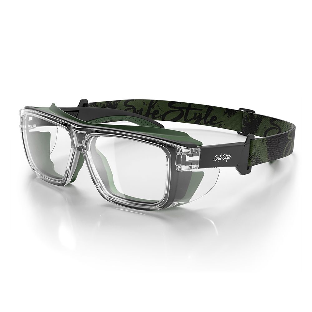SafeStyle SPCO1-0002 Converts Clear Green Frame Clear Lens