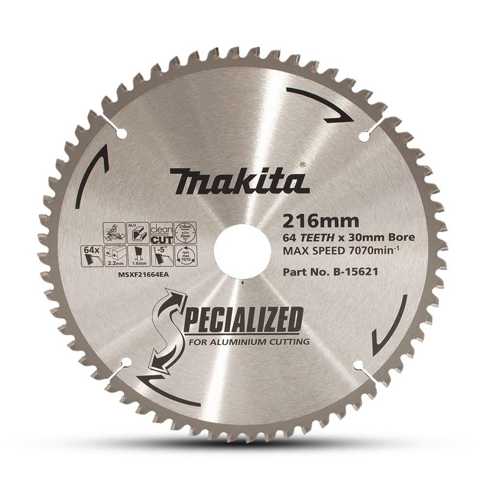 Makita B-15621 216mm (8-1/2") 64  Teeth Aluminium Saw Blade