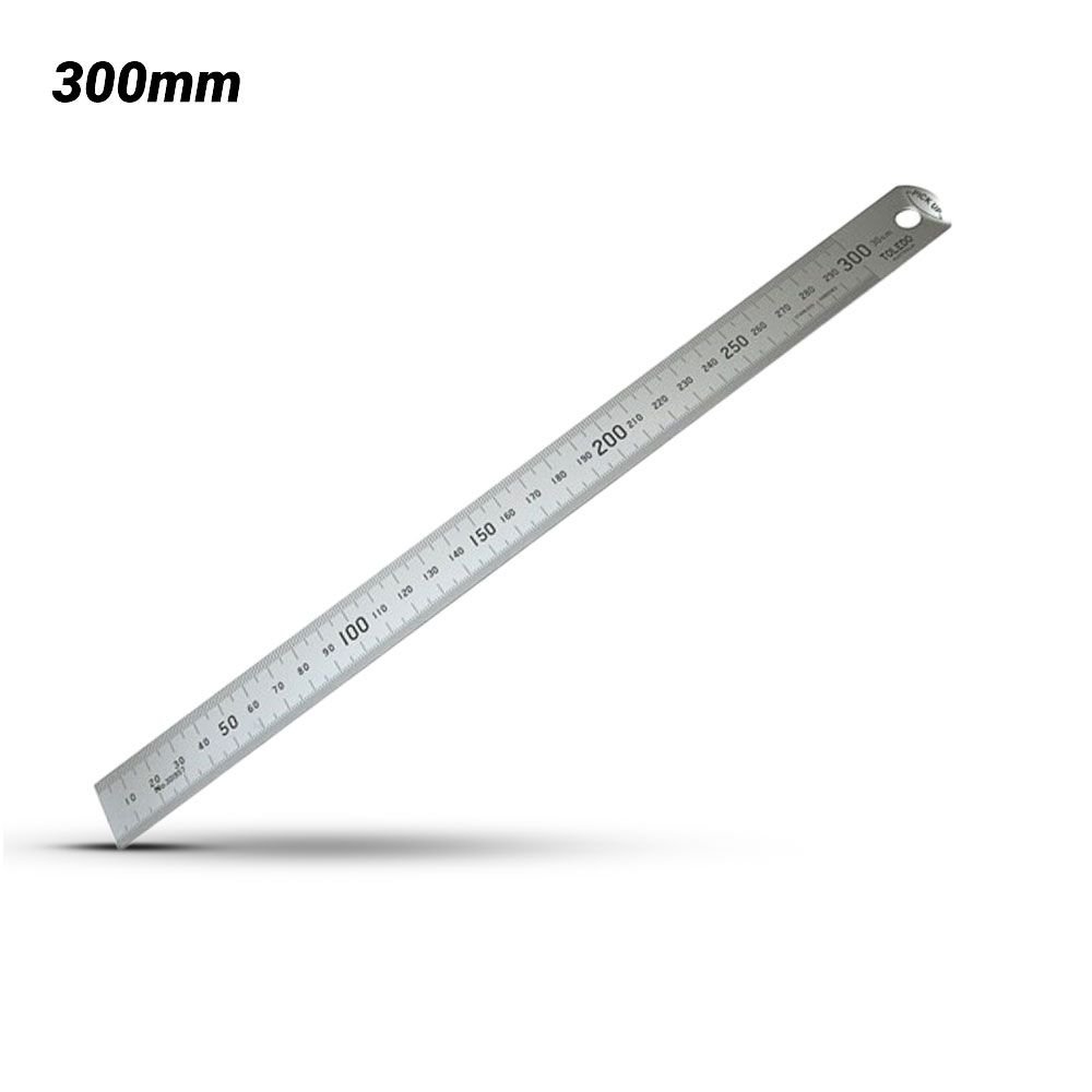 Toledo 301957 300mm Stainless Steel Single Sided Easy Pick-Up Rule - Metric