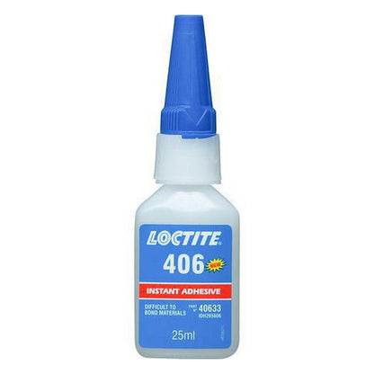 Loctite 406 Instant Adhesive Low Viscosity Rubbers & Plastics 25ml 265606