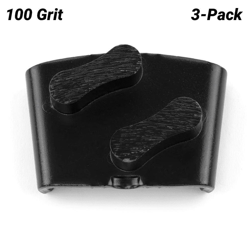 Husqvarna 546332403 3-Pack VARI-GRIND EZ M 100 Grit Double Sided Grinding Shoe - Medium Concrete