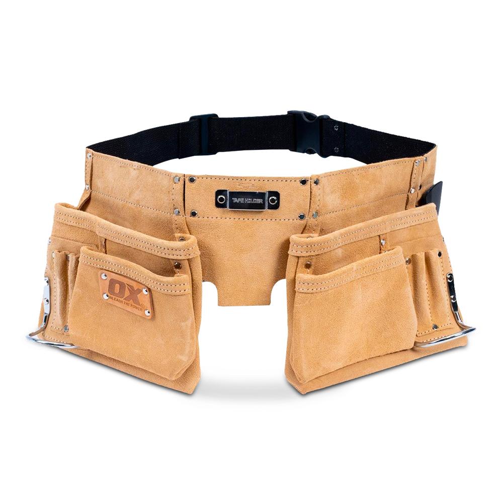 OX Tools OX-T265202 10 Pocket Suede Leather Tool Belt