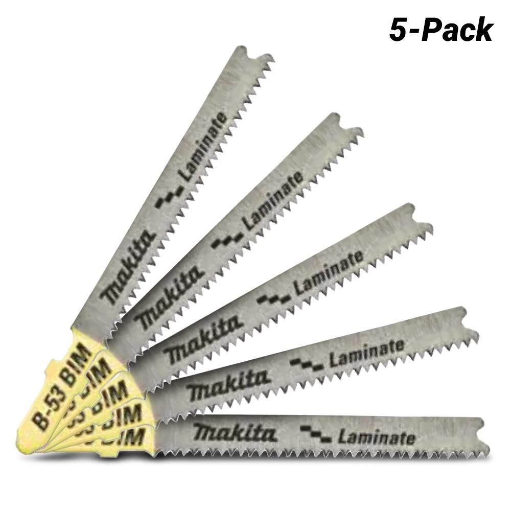 Makita B-10970 Laminate Jigsaw Blade B-53 for Cutting Wood - 5 Pack