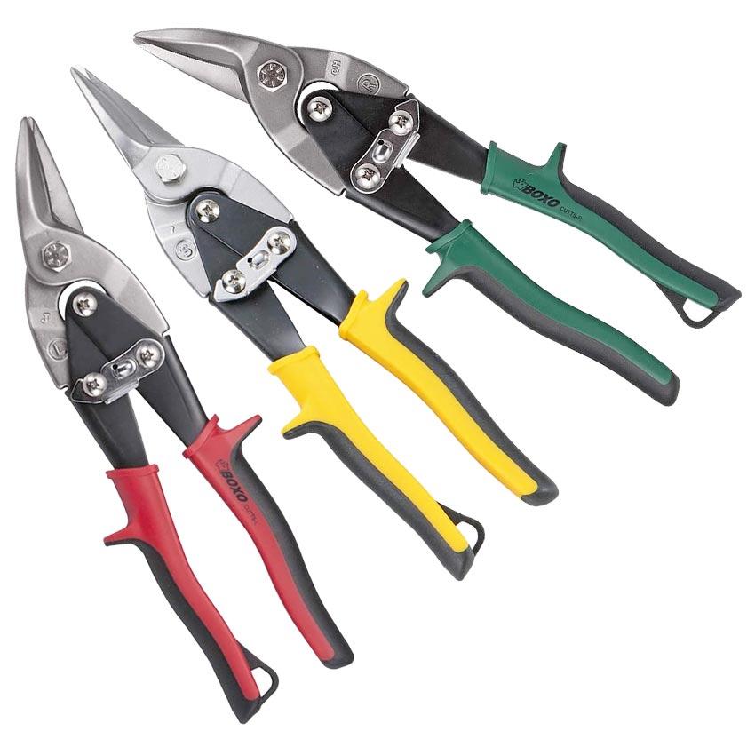 Boxo BOXCUTTX3 3pce 10" Aviation Tin Snips Set