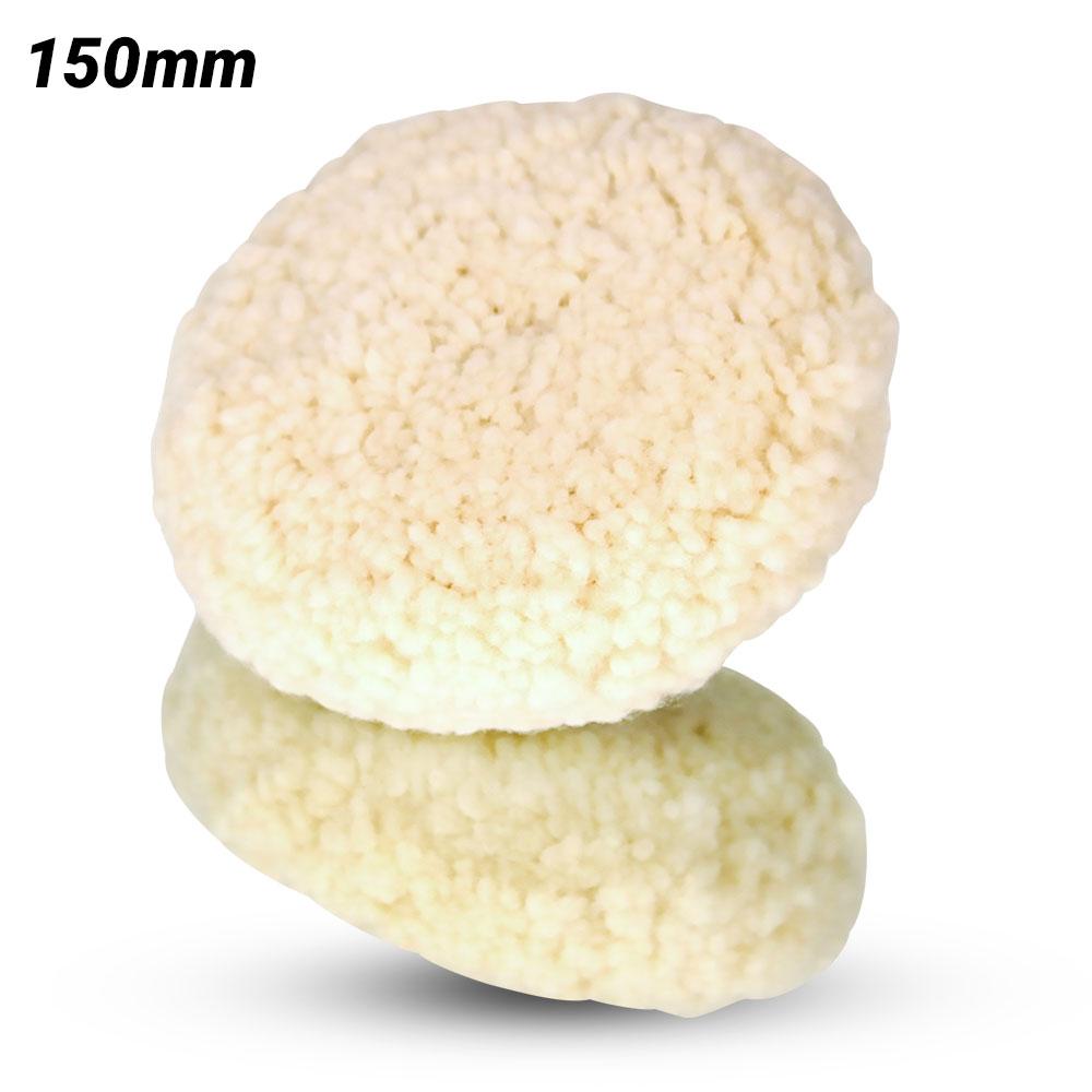 3M UU009090711 150mm Wool Compounding Pad - 100% Wool
