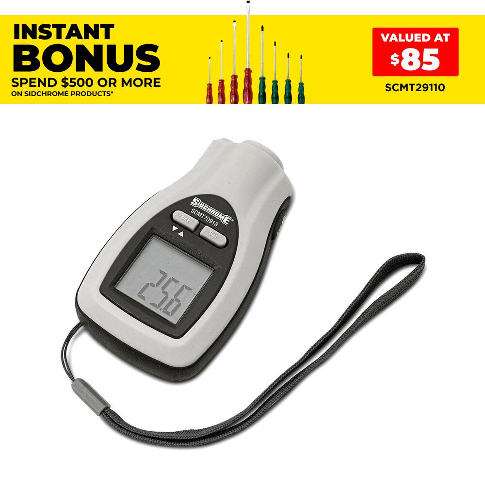 Sidchrome SCMT70918 Pocket Infrared Thermometer with Laser Pointer