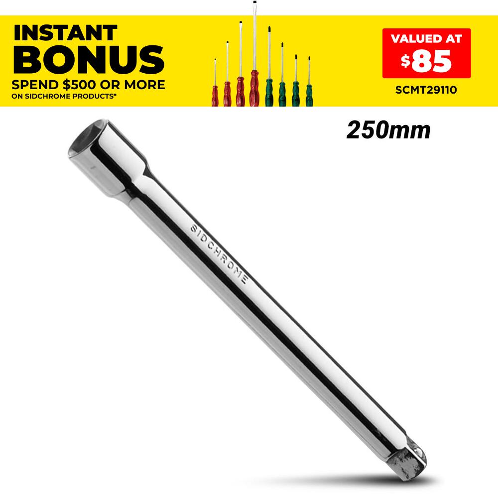 Sidchrome SCMT14917 1/2" Drive 250mm Socket Extension