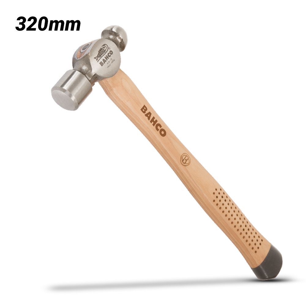 Bahco 479-12 320mm Ball Pein Hammer with Hickory Handle