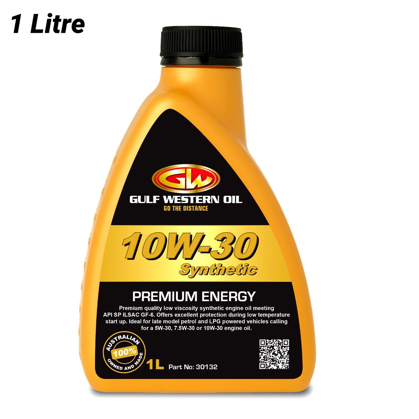 Gulf Western 30132 1L 10W/30SN Premium Semi Synthetic Engine Oil