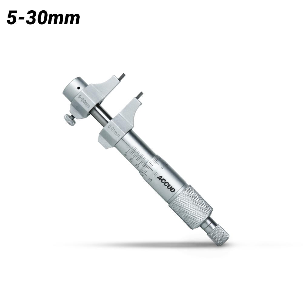 Accud AC-351-001-01 5-30mm Inside Micrometer With Setting Ring