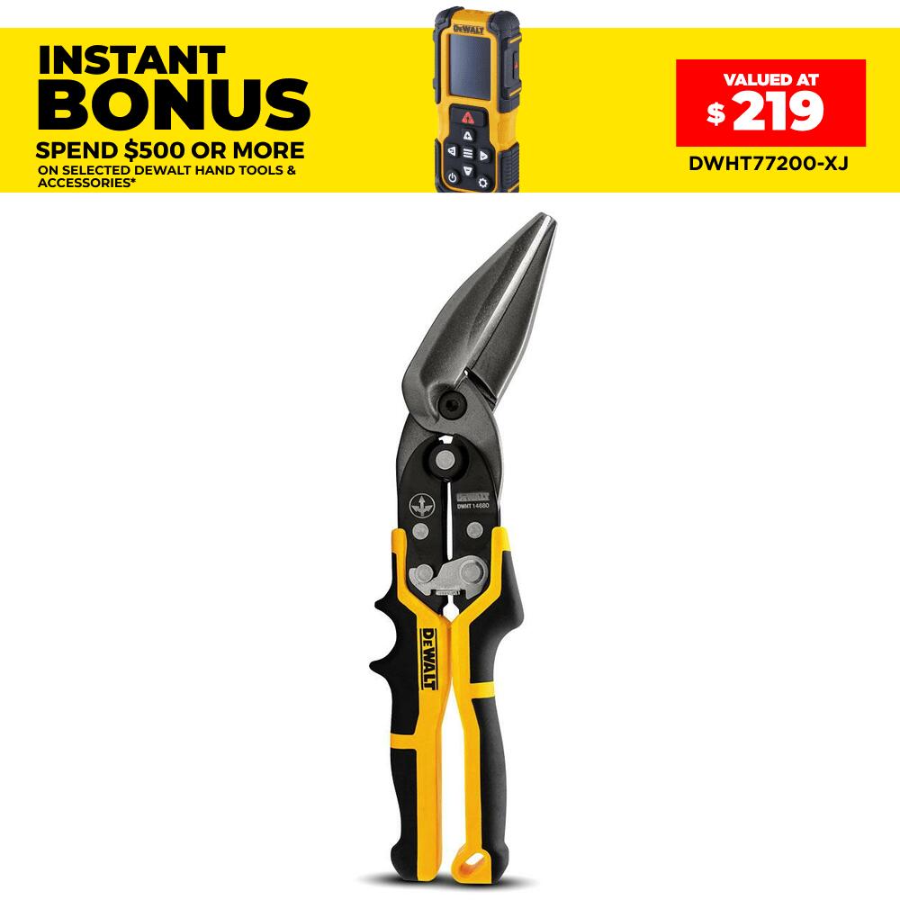 DeWalt DWHT14680 Offset Long Cut Aviation Snips