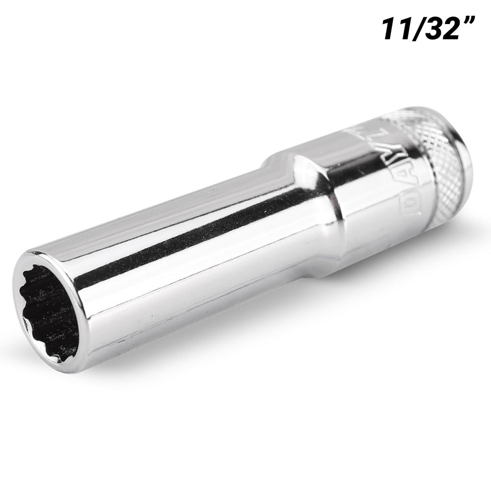 Daytona DI381132DS 3/8" Drive 12 Point 11/32" AF Imperial Deep Socket
