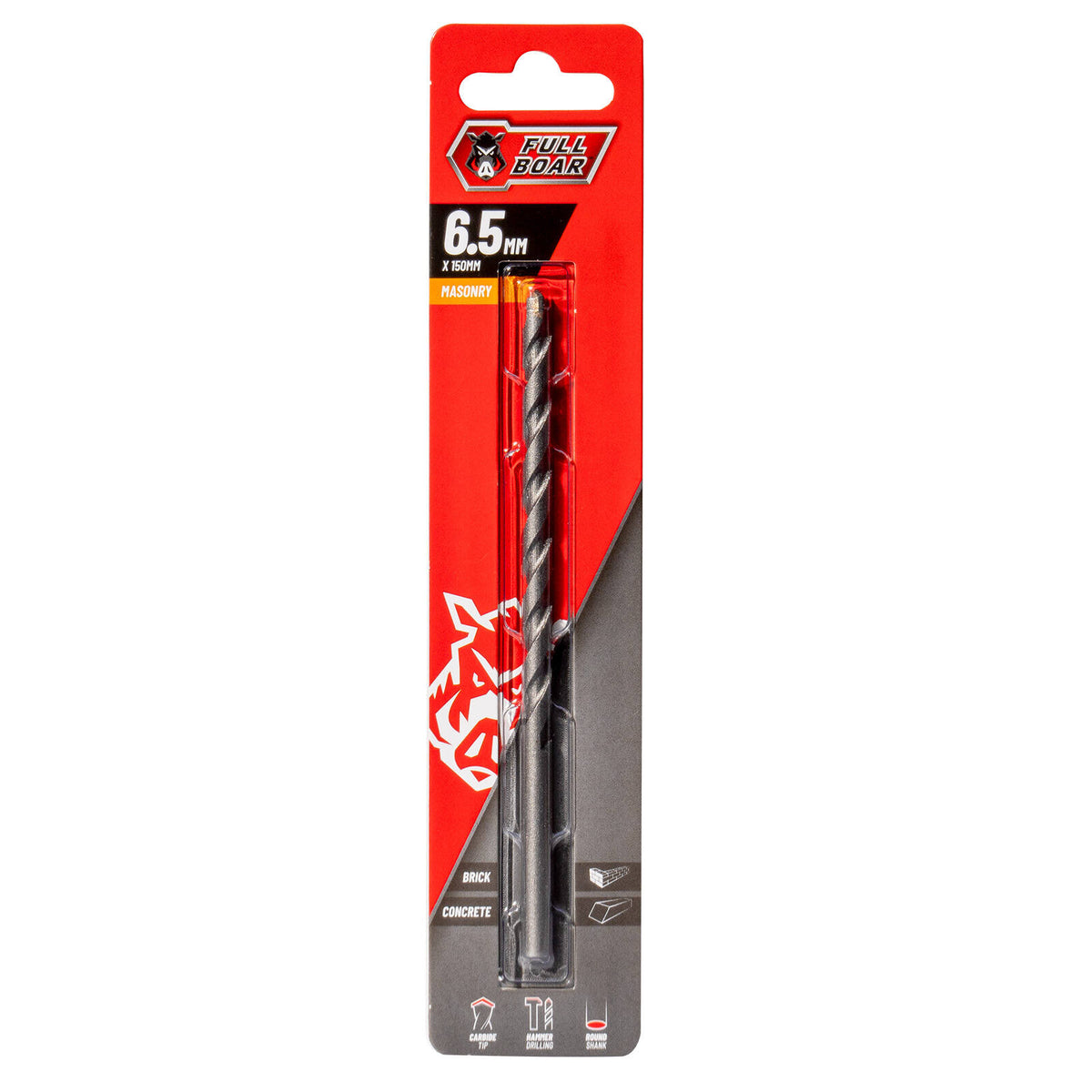 Full Boar 6.5mm TCT Masonry Drill Bit