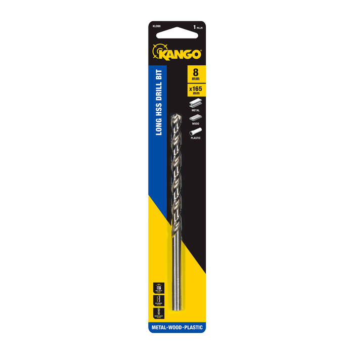 Kango 8mm Long Series HSS Drill Bit