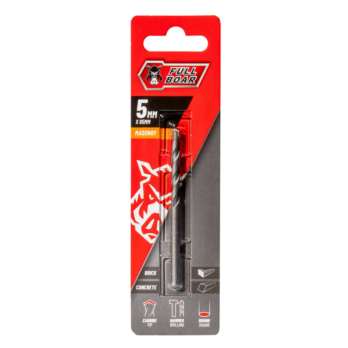 Full Boar 5mm TCT Masonry Drill Bit