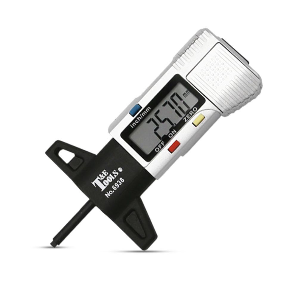 T&E Tools 6938 Digital Tyre Thread Depth Gauge