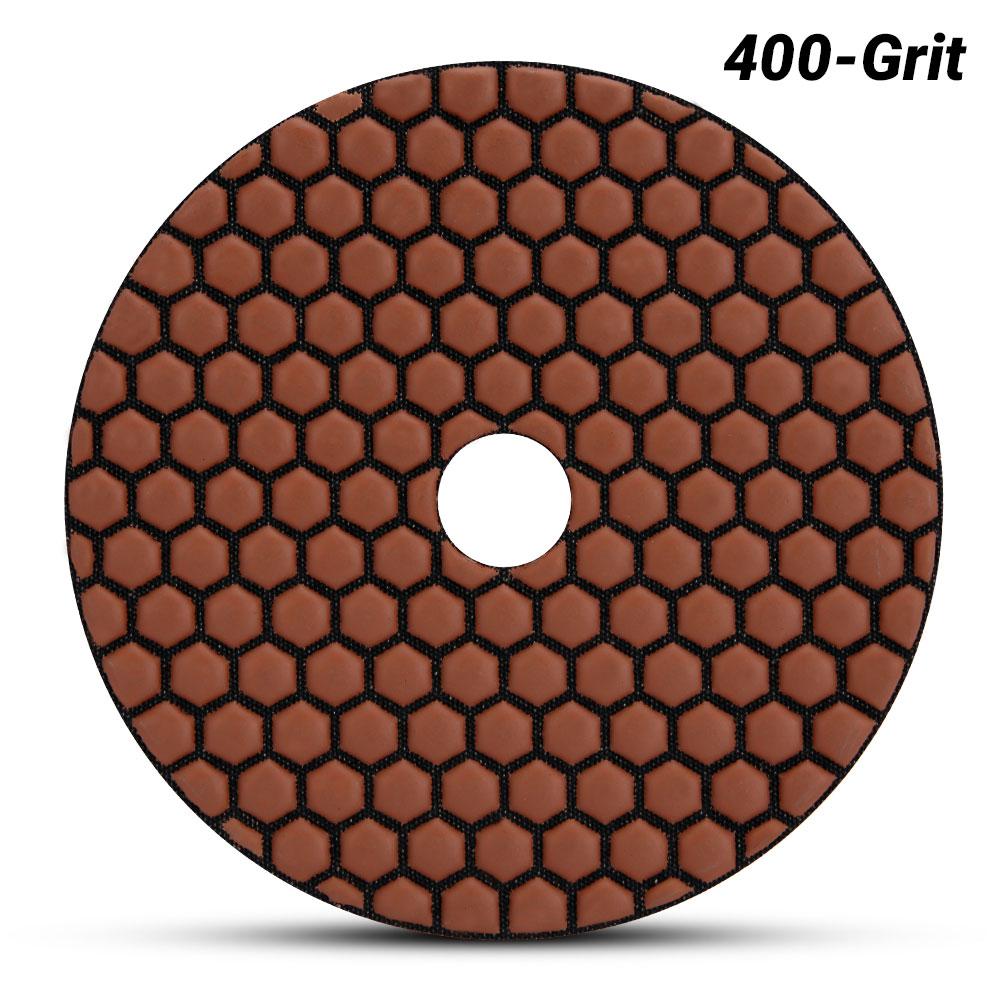 Ehwa EHC400 125mm (5") 400 Grit Dry Diamond Honeycomb Resin Polishing Pad