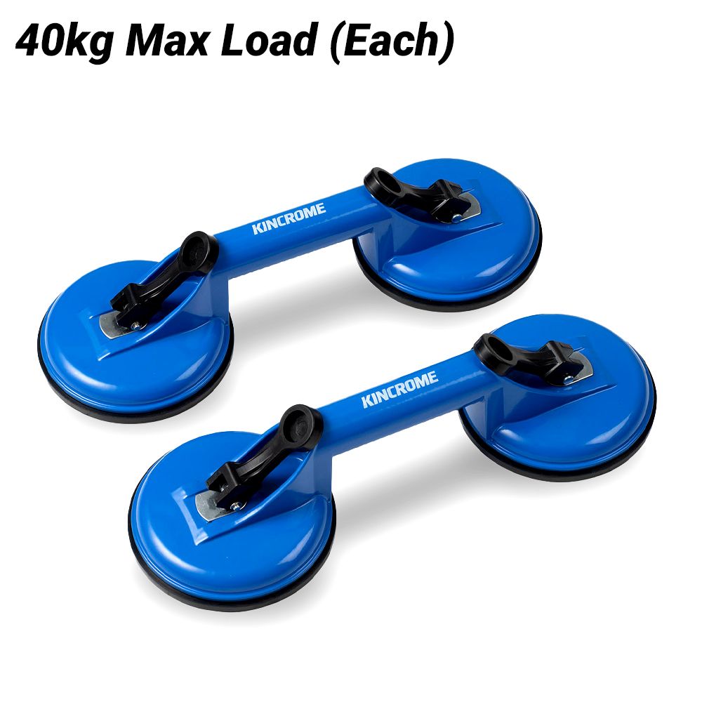 Kincrome K8232 2-Pack Aluminium Double Suction Cup Set