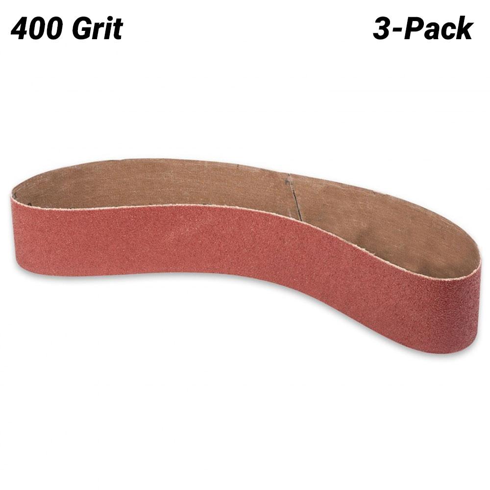 Abbott & Ashby AAPACK50/915400 (500171) 3-Pack 50 x 915mm 400 Grit Aluminium Oxide Sanding Belt Suits Multitool 362