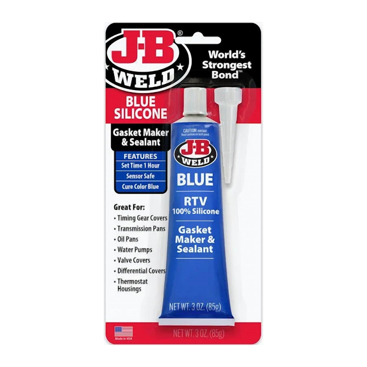 JB Weld 31316 Blue RTV Silicone Gasket Maker & Sealant 85g