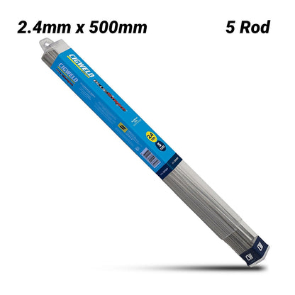 Cigweld BlueStrike Aluminium AL5356 Gas & TIG Rods 2.4mm x 500mm — 5 Rods 321329