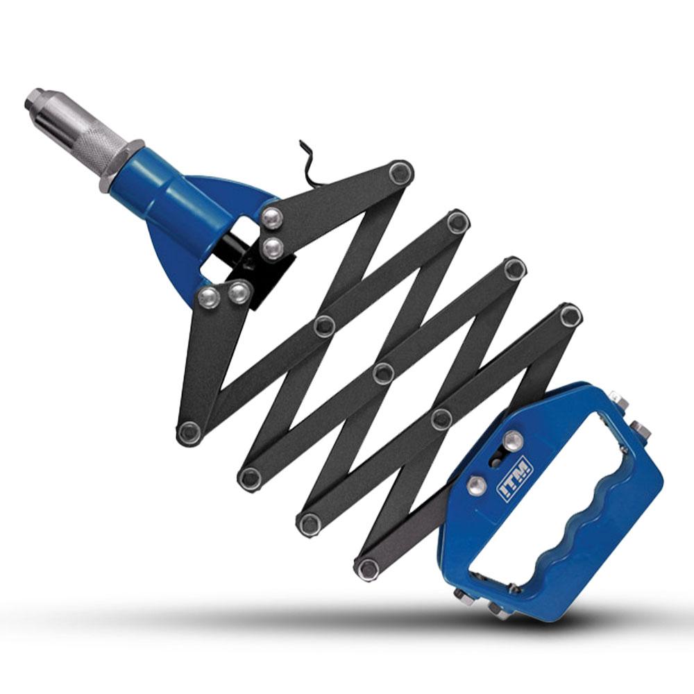 ITM TM620-012 3.2mm - 6.4mm Nozzle Lazy Tong 3 Jaw Riveter